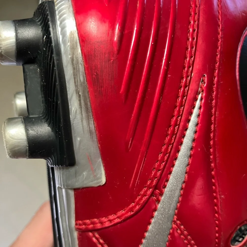 Nike Metallic Red Soccer Cleats